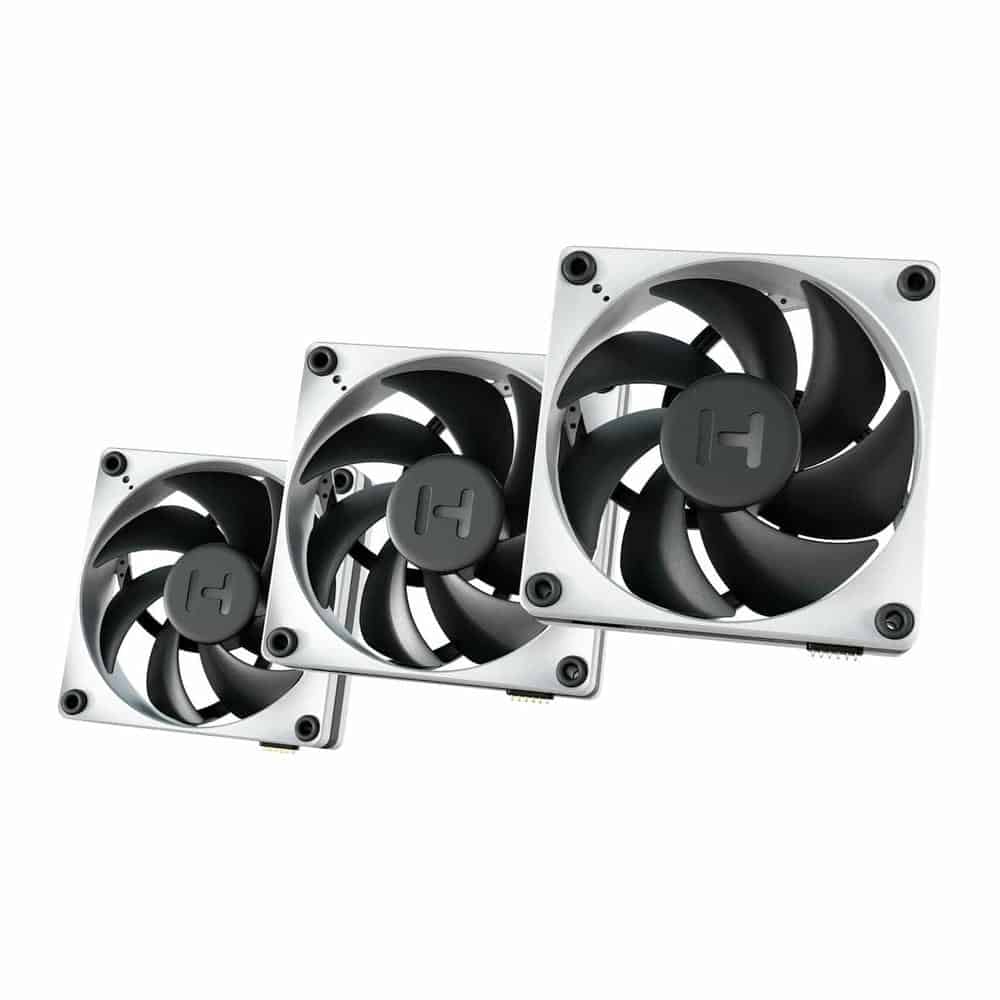 (image for) HYTE THICC FP12 Black/White 120mm Digital Case/CPU Cooler Triple Fan Pack
